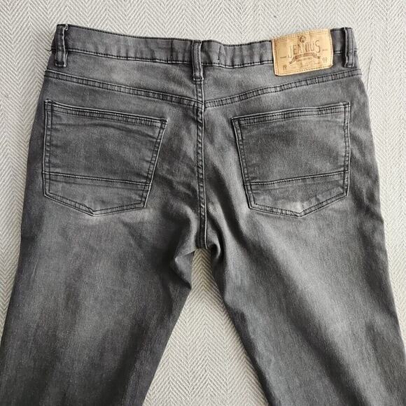 Jeanius Akademiks Jeans Men's Size 32x30 Black Straight Fit Quality Demin - Picture 8 of 16